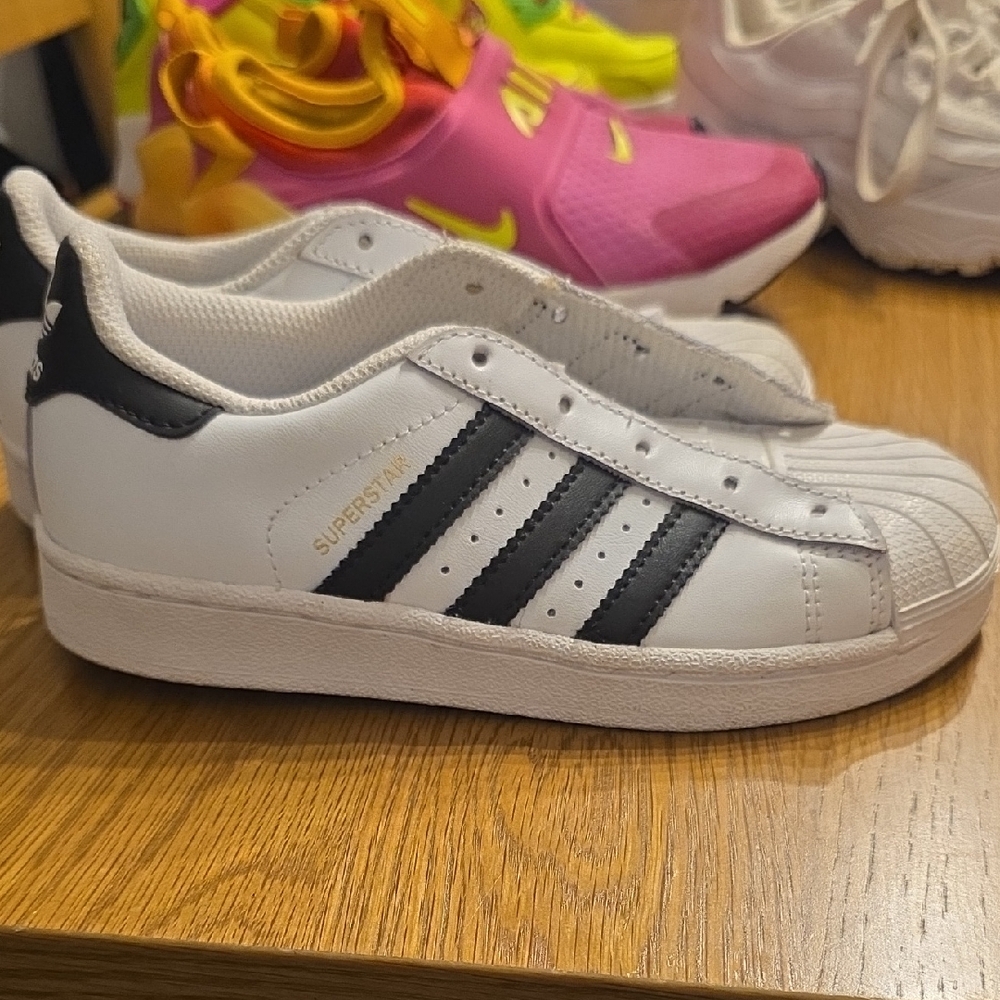 Adidas Kids Superstar White Black Sneakers